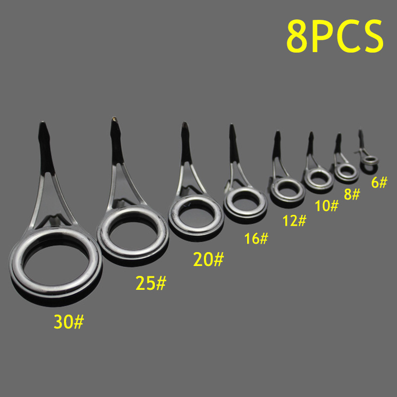 8pcs Fishing Rod Guide Rings A - огляд і ціна Fishing Rod Guide Replacement