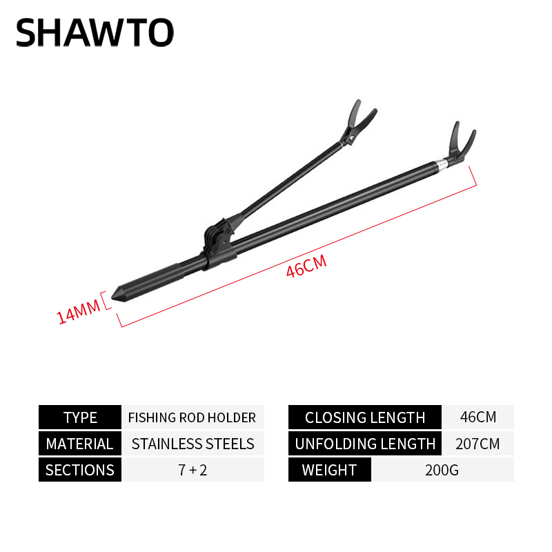 Shawto Aluminum Alloy Universa - огляд і ціна Fishing Rod Rack