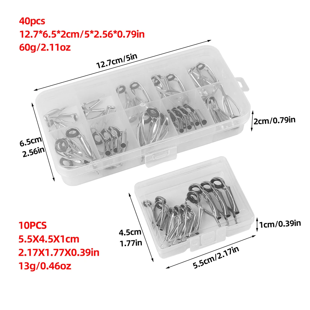 10/40pcs Fishing rod Tip Repai - огляд і ціна Fishing Rod Guide Replacement